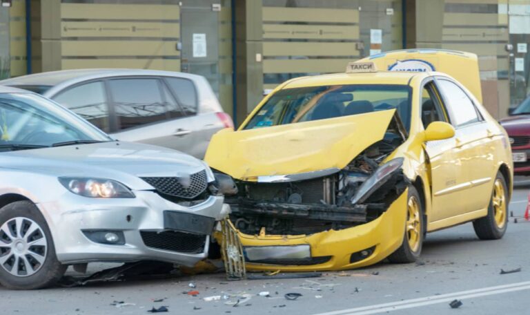 Uber or Lyft accident in NYC involving rideshare vehicle