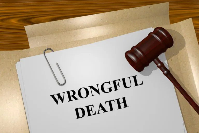 Wrongful death document with gavel representing wrongful death lawyer NYC services