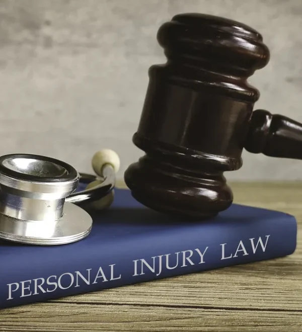 Wooden gavel and stethoscope on a personal injury law book, representing New York wrongful death claims